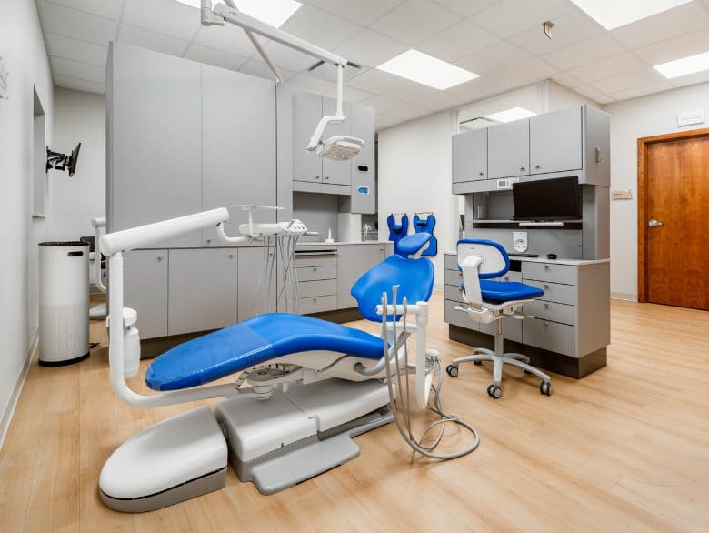 Dr. Neeraj's dental clinic treatment room in Ulwe, Navi Mumbai