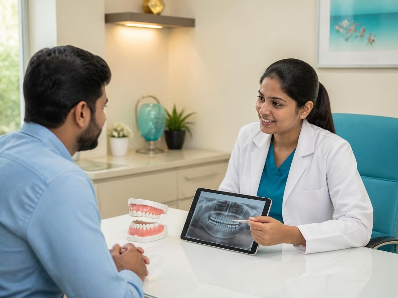 Consultation & planning — Every X-ray, option and cost explained before treatment begins